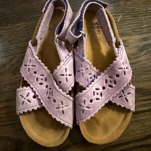 Pepe Kids Lavender Suede Sandals - Comfortable Summer Shoes
